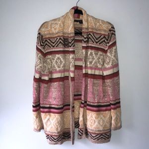 Pink and coral cardigan